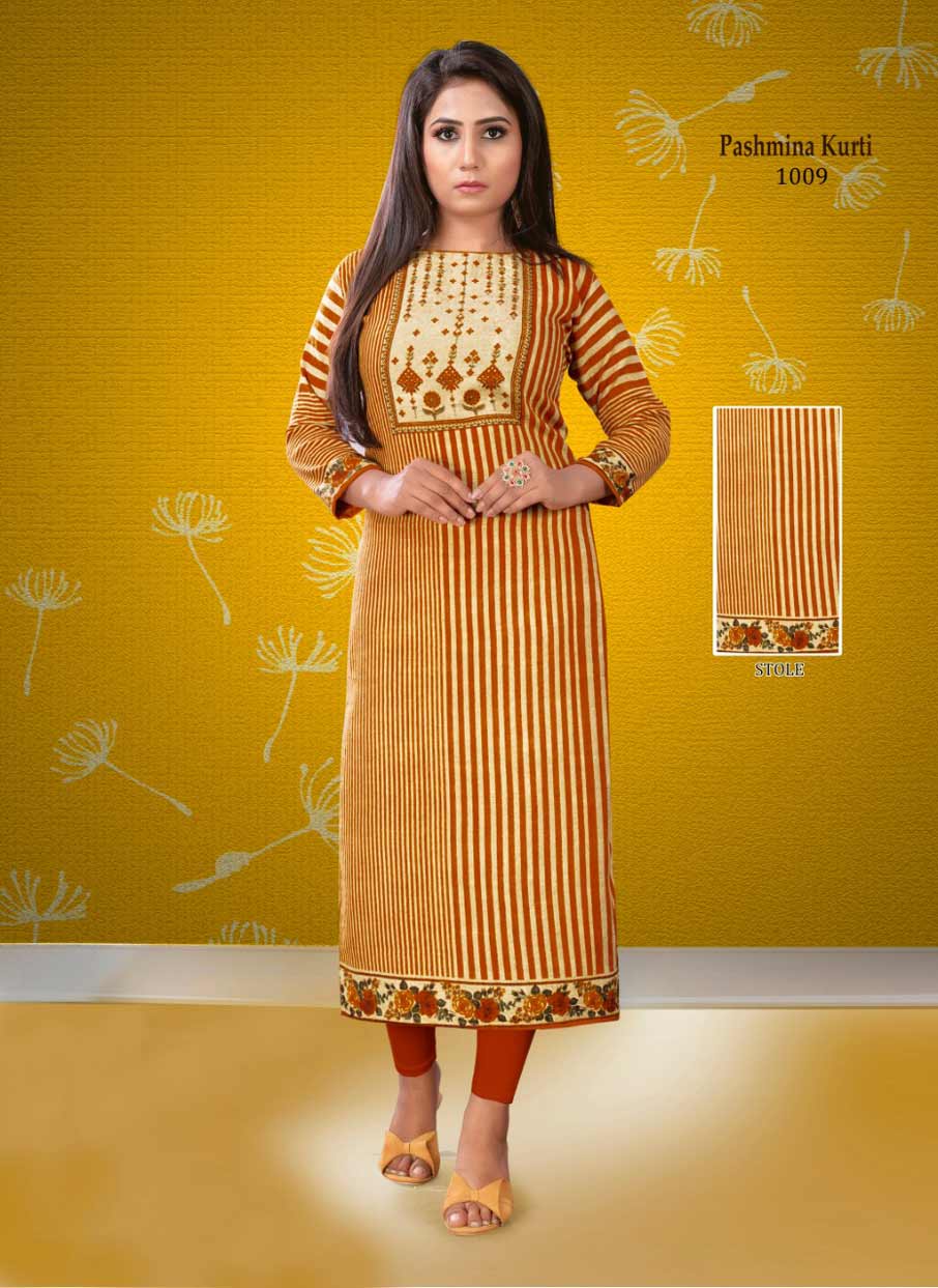 Pashmina Vol-1 Long Stitched Kurti Catalogue Set Pashmina Vol-1 Long Stitched Kurti Catalogue Set